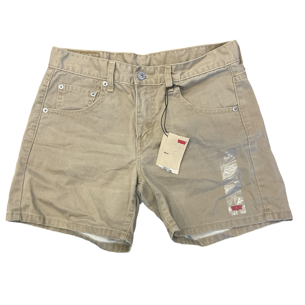 Levi's Womens Shorts Size 6/28 Tan Kaki NWT